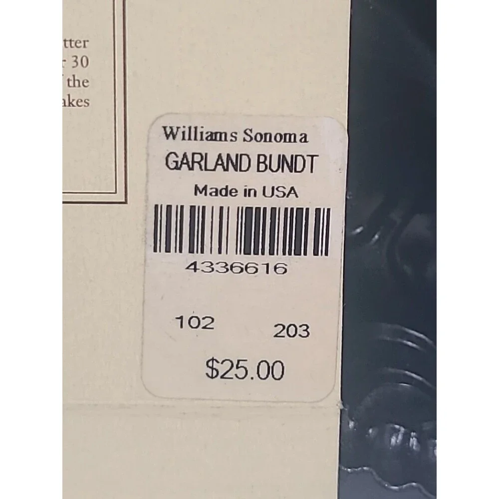 Williams-Sonoma Garland Bundtlette Pan 6 One-cup New